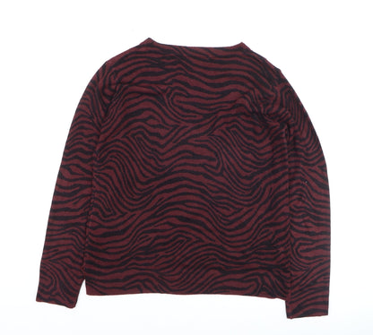 Marks and Spencer Women's Brown Animal Print Sweater Size 12