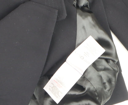A&G Men's Black Bomber Jacket L Lined Full Zip Mid-Length