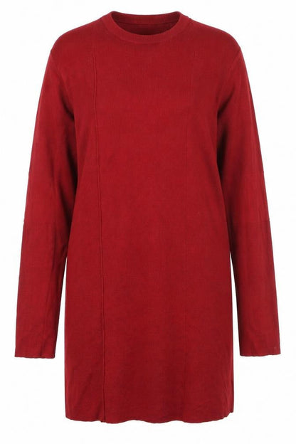 COS Women Red Long Sleeve Wool Blend Jumper M
