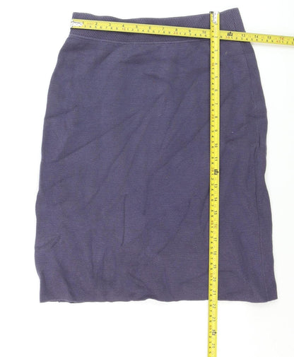 Noa Noa Women’s Purple Cotton Knit Pencil Skirt Size S