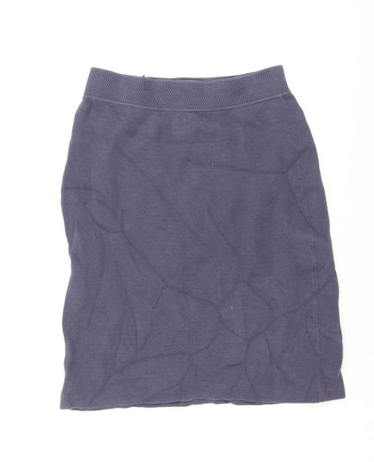 Noa Noa Women’s Purple Cotton Knit Pencil Skirt Size S