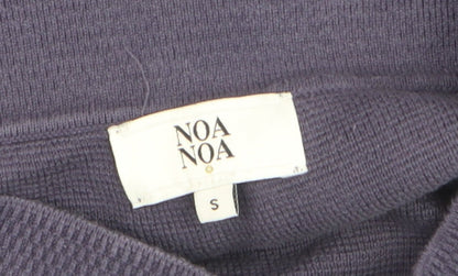 Noa Noa Women’s Purple Cotton Knit Pencil Skirt Size S