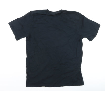 Converse Mens Black Medium Crew Neck Graphic Print T-Shirt