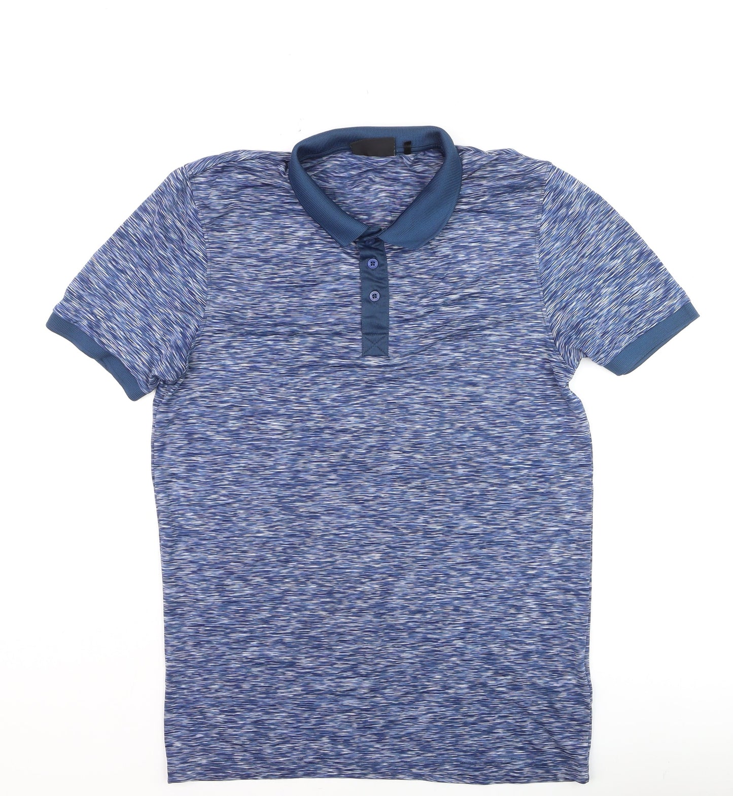 McKenzie Men's Blue Regular Fit Short Sleeve Polo Shirt Size S