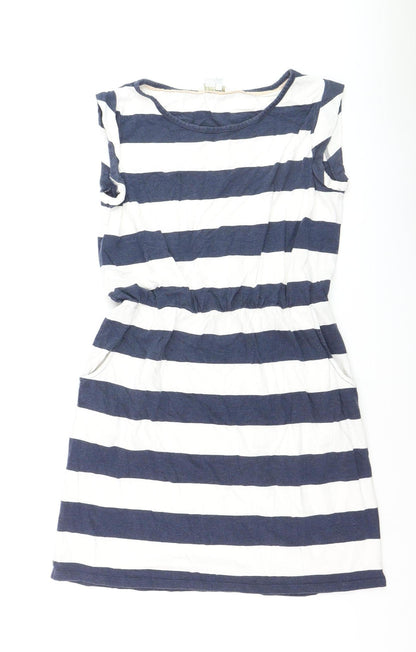 Boden Women’s Blue White Striped T-Shirt Dress Size 10