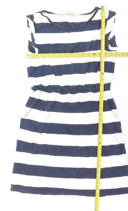 Boden Women’s Blue White Striped T-Shirt Dress Size 10