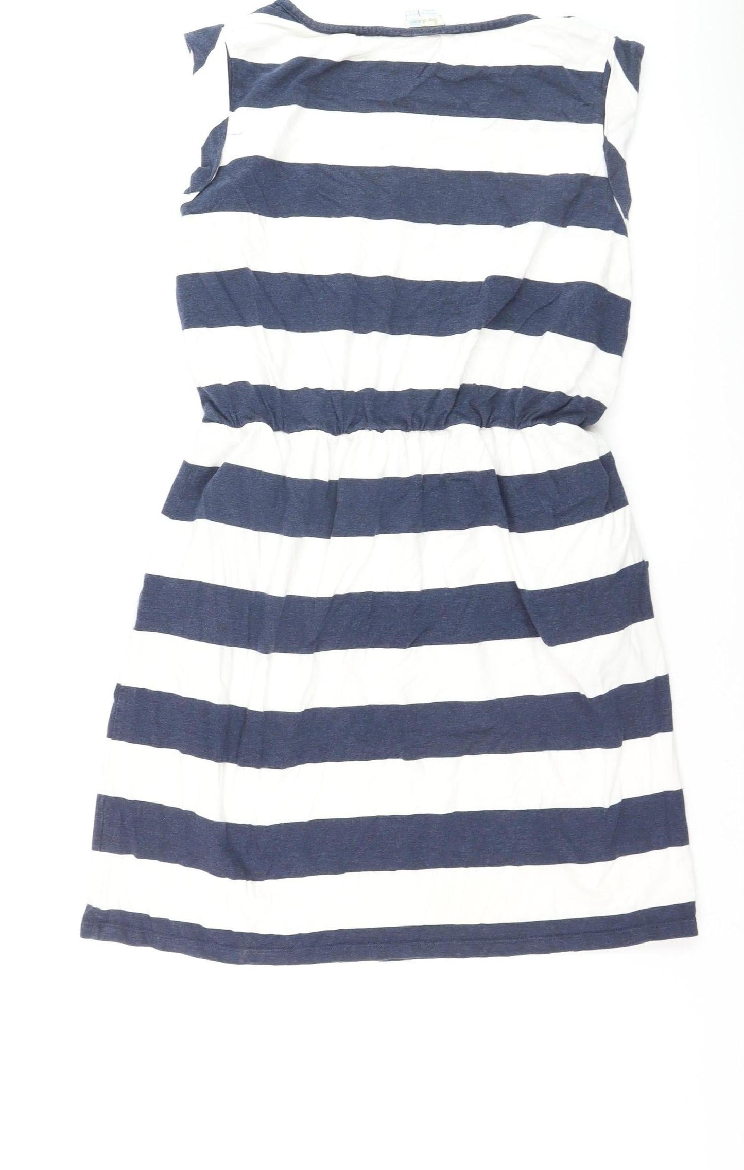 Boden Women’s Blue White Striped T-Shirt Dress Size 10