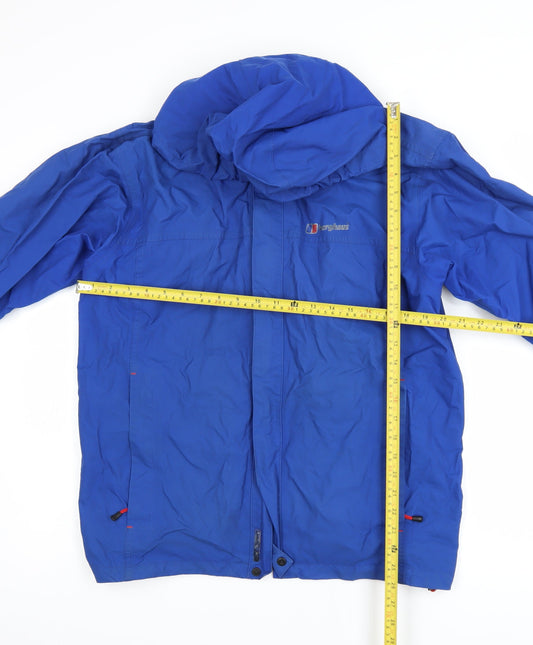 Berghaus Men's Blue Waterproof Hooded Rain Jacket L