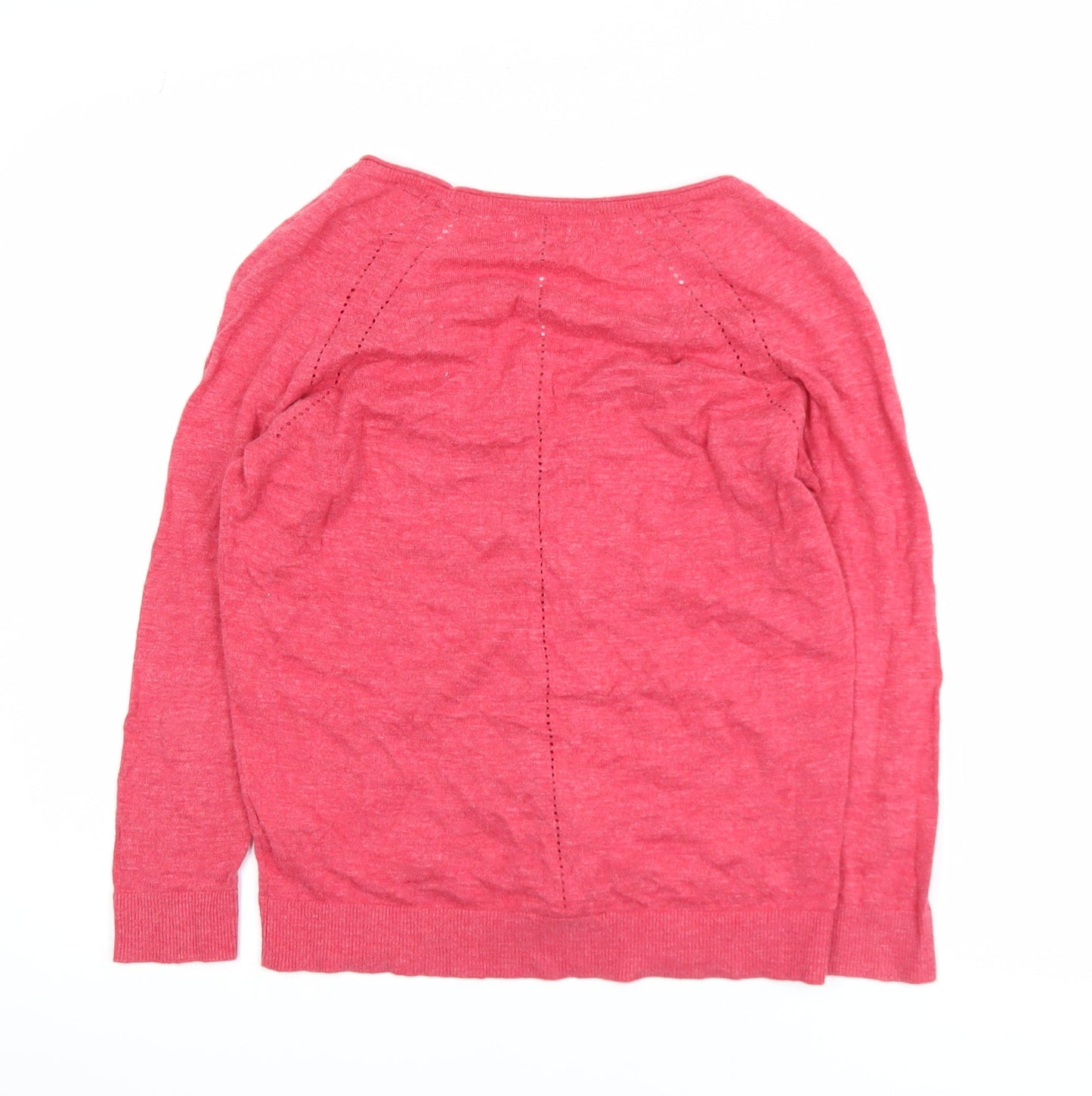 Fat Face Women’s Pink Cotton V-Neck Cardigan UK 10