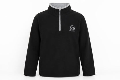Atlas For Men Black XL Men's Activewear 1/4 Zip Fleece Jacket