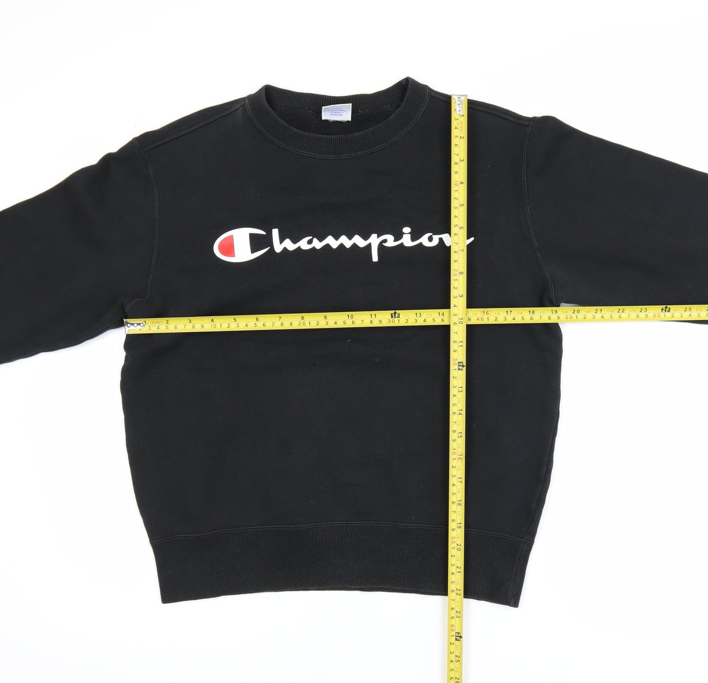 Champion Men's Black Medium Pullover Sweatshirt with Logo