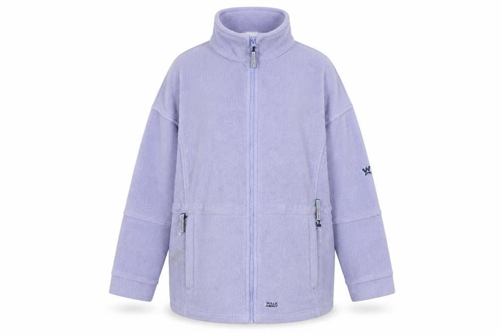 Walk About Women Purple Fleece Full Zip Jacket Size 10 Activewear
