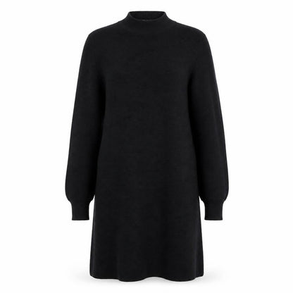 Front view of Bik Bok women’s black xs mock neck long sleeve tunic jumper dress