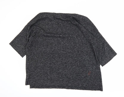 Zara Trafaluc Women’s Grey Relaxed Fit Jersey T-Shirt Size 12