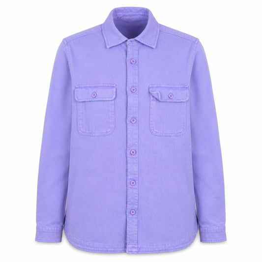 ASOS DESIGN Women Purple Cotton Bee Embroidered Jacket M