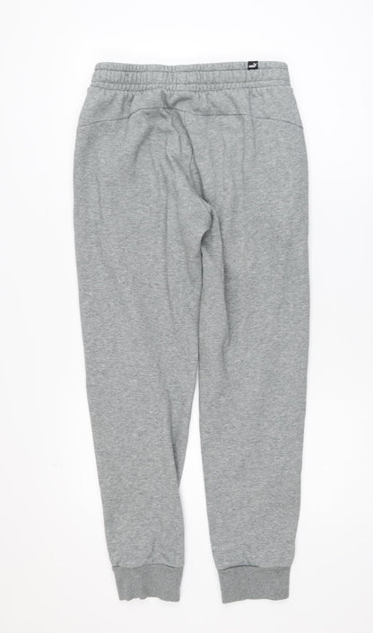 Puma Men’s Grey Jogger Sweatpants Size S Elastic Waist Casual