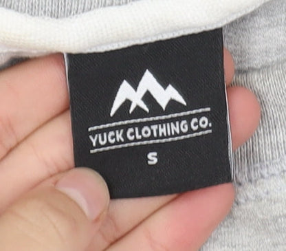 Yuck Clothing Co. Men's Grey Small Pullover Sweatshirt