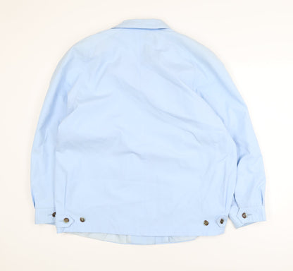 David Barry Women's Blue Size 16 Buttoned Casual Jacket