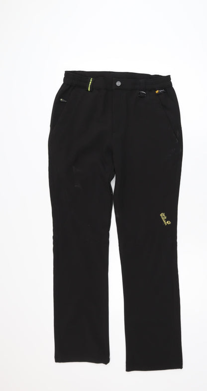 Jack Wolfskin Men's Black 2XL Softshell Outdoor Trousers