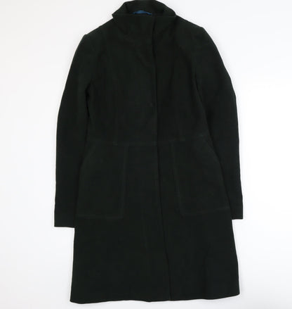 White Stuff Women's Bottle Green Cotton Long Overcoat Size 8
