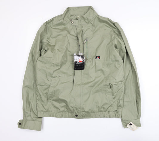 Lord Anthony Men's Green M Windbreaker Nylon Jacket Casual