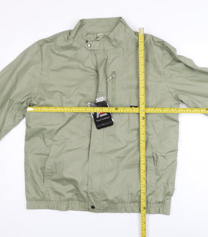 Lord Anthony Men's Green M Windbreaker Nylon Jacket Casual