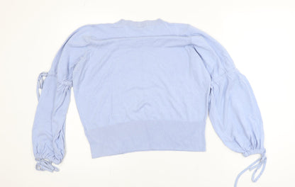 Marks and Spencer Women’s Blue Crew Neck Long Sleeve Pullover Jumper Size 16