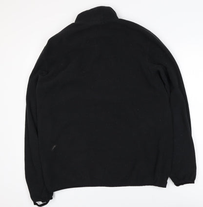 The North Face Men's Black Fleece 1/4 Zip Activewear Jacket L