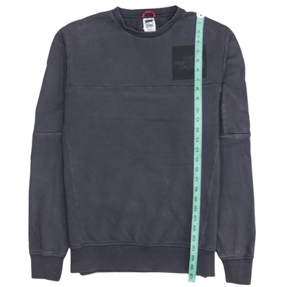 The North Face Men's Grey Cotton Crew Neck Sweatshirt M