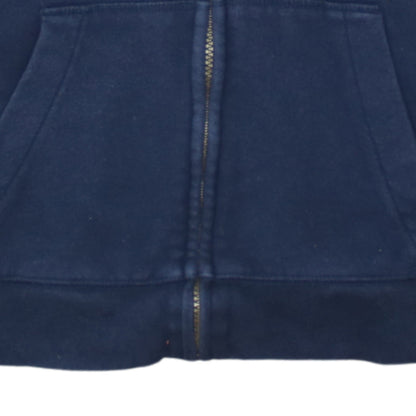 GAP Boys Navy Blue Full Zip Hoodie XL 12-13 Years Fleece Logo Casual