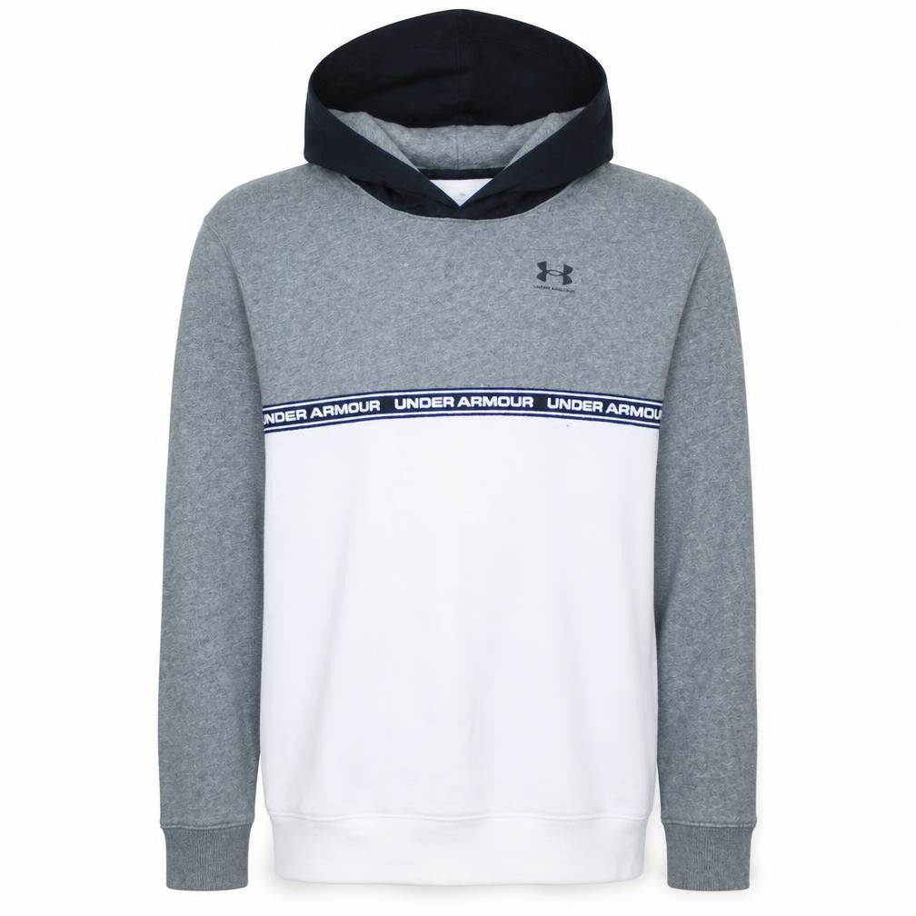Front view of Under Armour Teens Grey Pullover Hoodie XL Sports Fleece