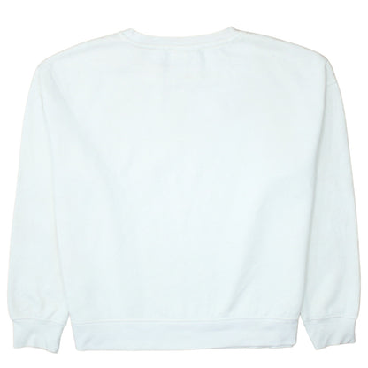 Disney Primark Women White Mickey Mouse Pullover Sweatshirt UK 12/14