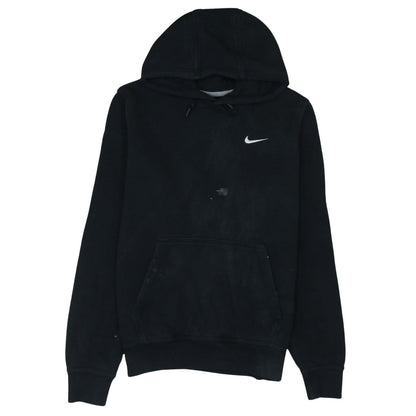 Nike Women Black Medium Pullover Hoodie Sweatshirt Cotton Blend