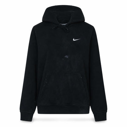 Nike Women Black Medium Pullover Hoodie Sweatshirt Cotton Blend