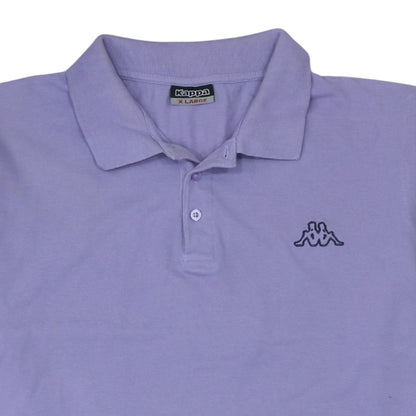 Kappa Men's Purple XL Cotton Polo Shirt Embroidered Logo
