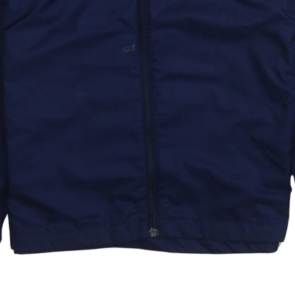Puma Men's Blue Hooded Rain Jacket M Full Zip Water Resistant