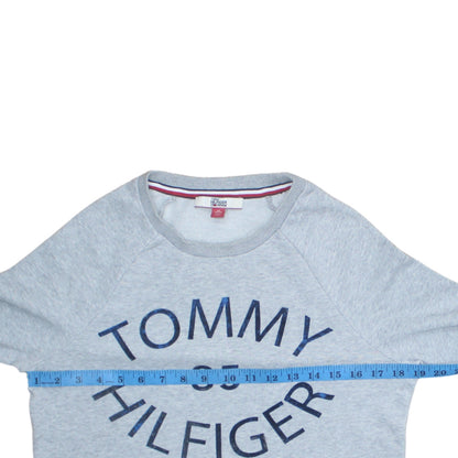 Tommy Hilfiger Men's Grey XS Crew Neck Logo Sweatshirt