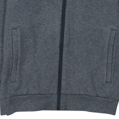 Adidas Men Grey Full Zip Hoodie Small Fleece Sportswear
