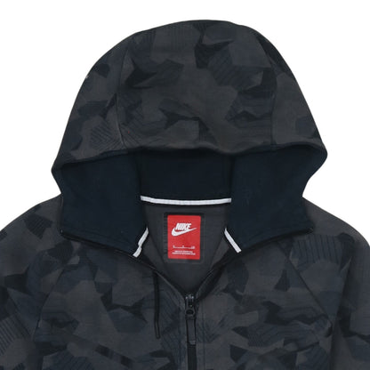 Nike Men's Grey Camouflage Full Zip Hoodie Size S