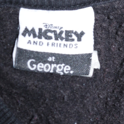 Disney Mickey & Friends George Black Donald Duck Sweatshirt L 16-18 Womens