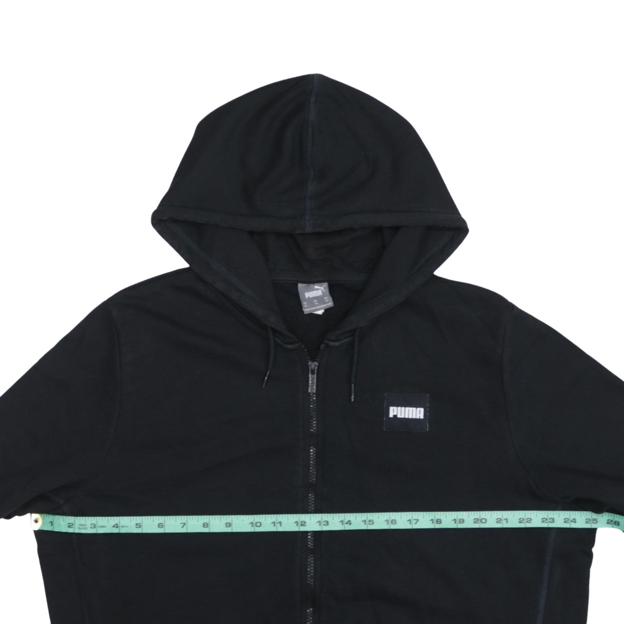 Puma Women's Black Full Zip Hoodie XL Lightweight Casual Sweatshirt