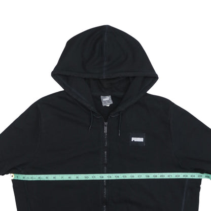 Puma Women's Black Full Zip Hoodie XL Lightweight Casual Sweatshirt