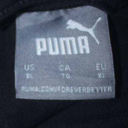 Puma Women's Black Full Zip Hoodie XL Lightweight Casual Sweatshirt