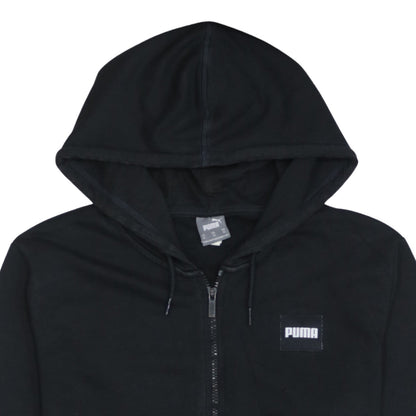 Puma Women's Black Full Zip Hoodie XL Lightweight Casual Sweatshirt