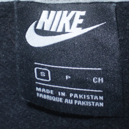 Nike Men's Black Small Pullover Hoodie Sweatshirt with Embroidered Logo