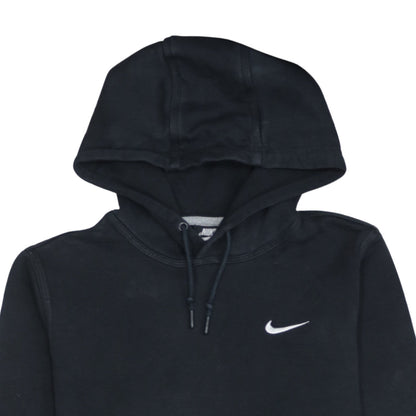 Nike Men's Black Small Pullover Hoodie Sweatshirt with Embroidered Logo