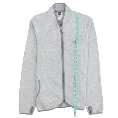 The North Face Womens Grey Full Zip Fleece Sweatshirt XL