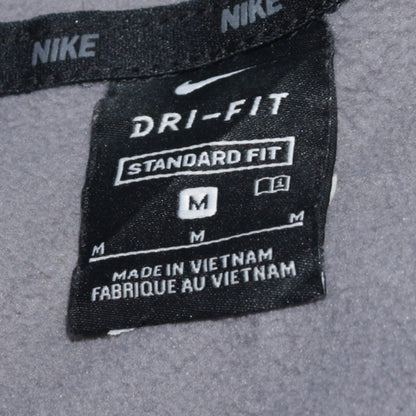 Nike Men's Grey Dri-Fit Full Zip Hoodie Size M Regular Fit