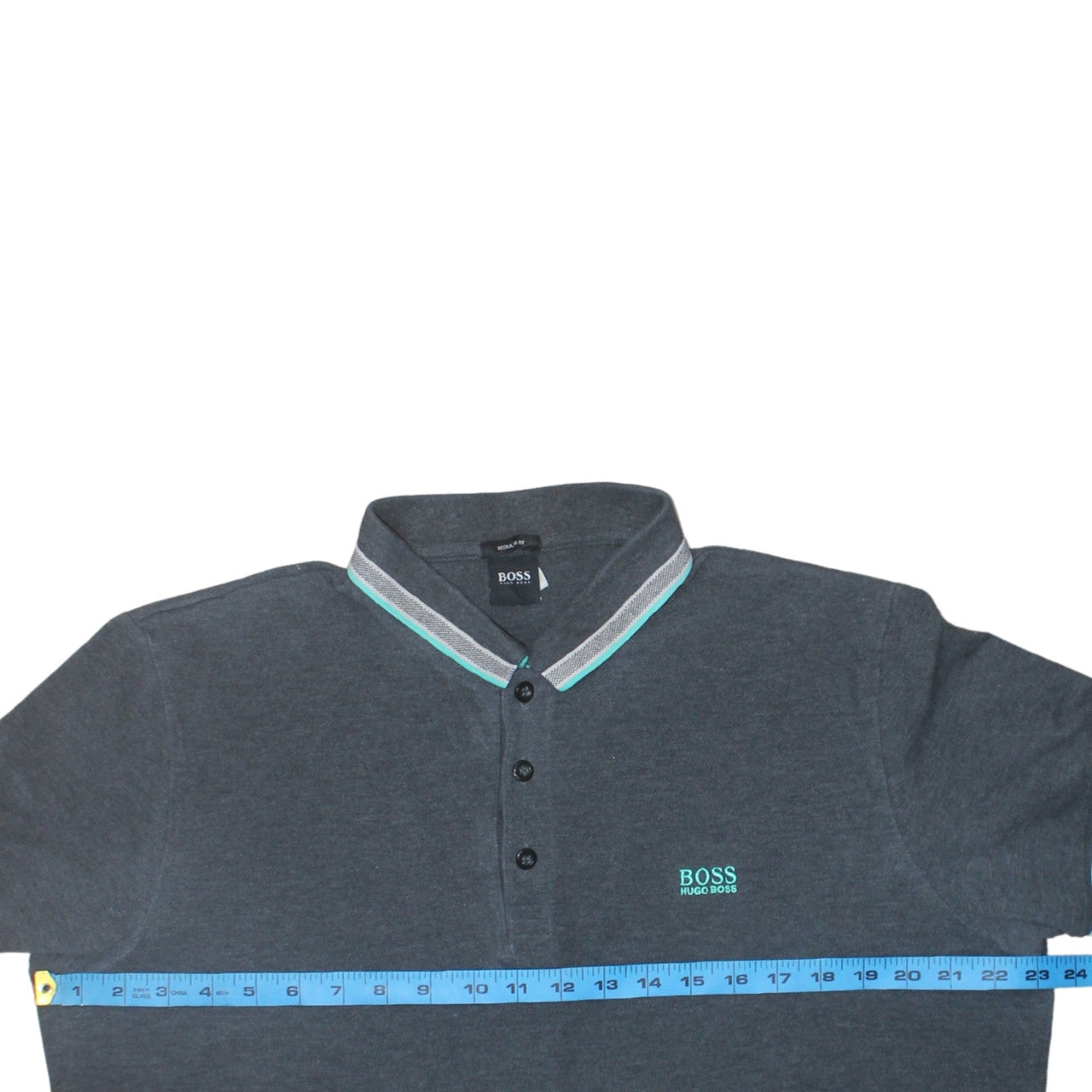 Hugo Boss Mens Grey Regular Fit 2XL Short Sleeve Polo Shirt