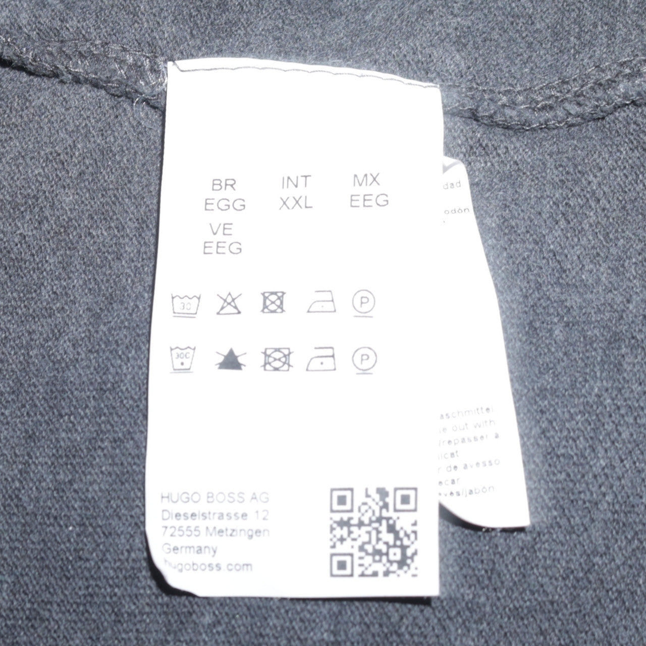 Hugo Boss Mens Grey Regular Fit 2XL Short Sleeve Polo Shirt